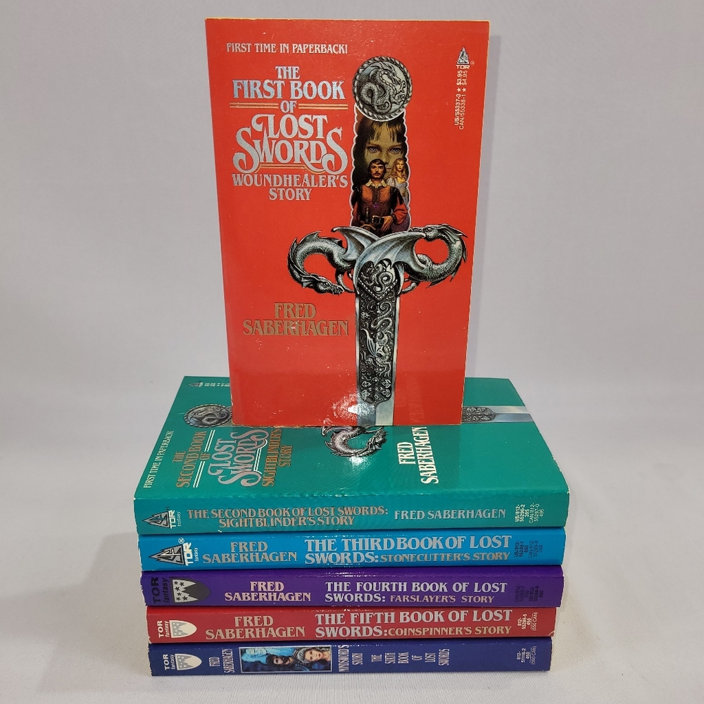 Fred Saberhagen Book Lost Swords Set 1-6 Softcover Book Lot Novel